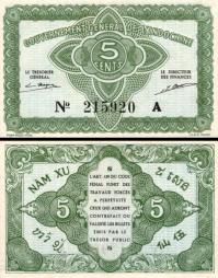 *5 Centov Francúzska Indočína 1942, P88a AU - Kliknutím na obrázok zatvorte -